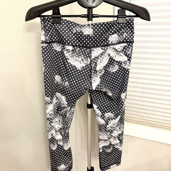 Lululemon Wunder Under Crop II Full-On Luon Dottie Dream Rose Capri Leggings 8 - Picture 3 of 5